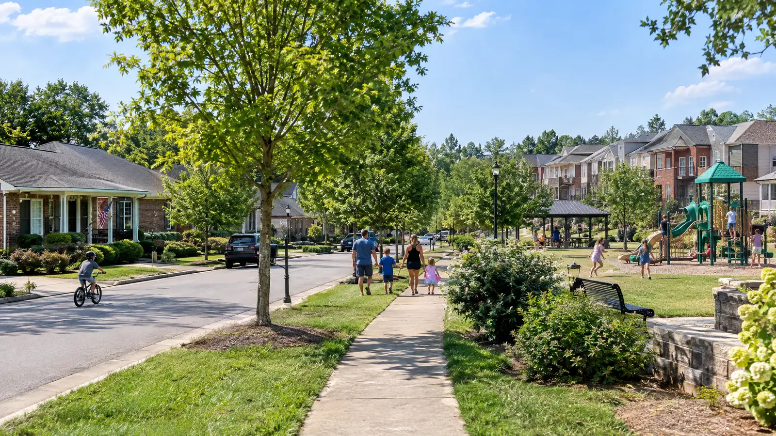 A neighborhood scene from Antioch, TN
