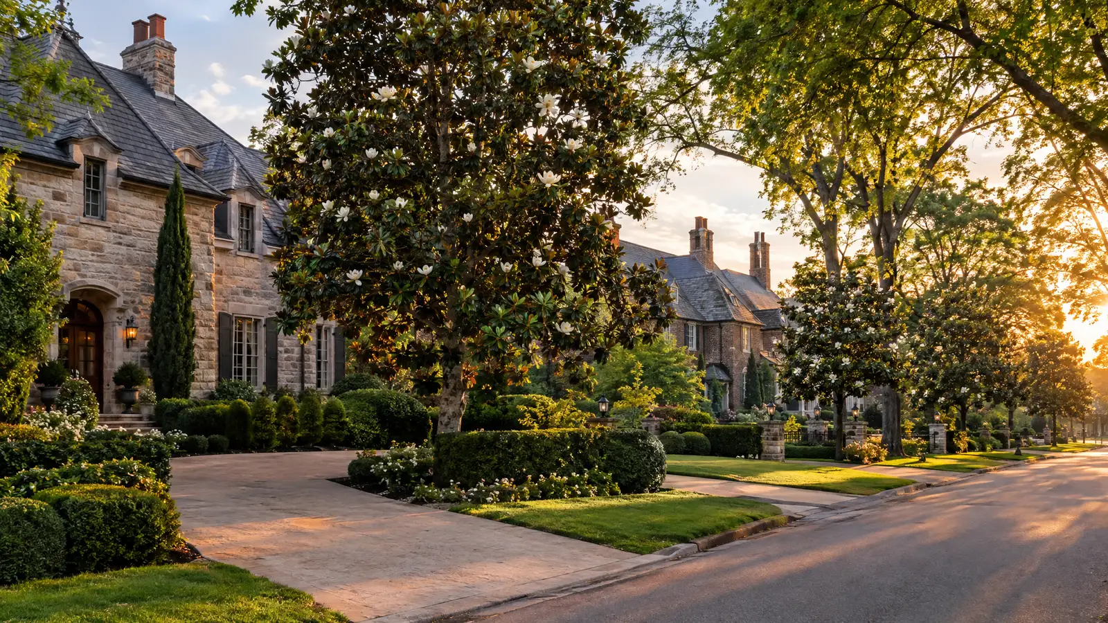 A neighborhood scene from Belle Meade, TN