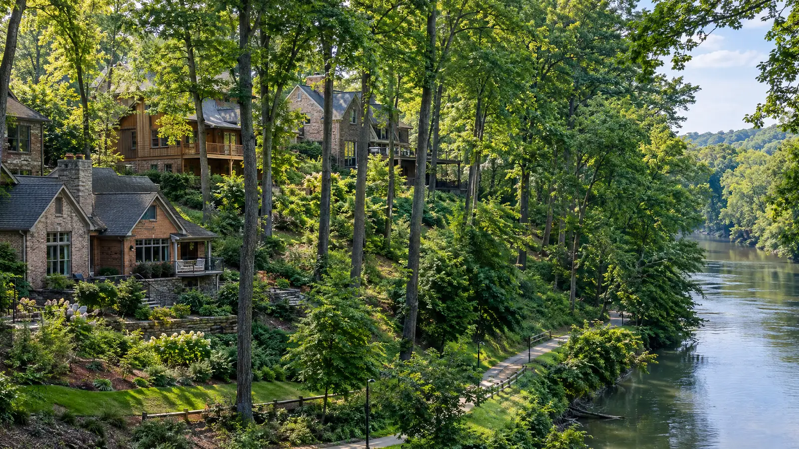A neighborhood scene from Bellevue, TN
