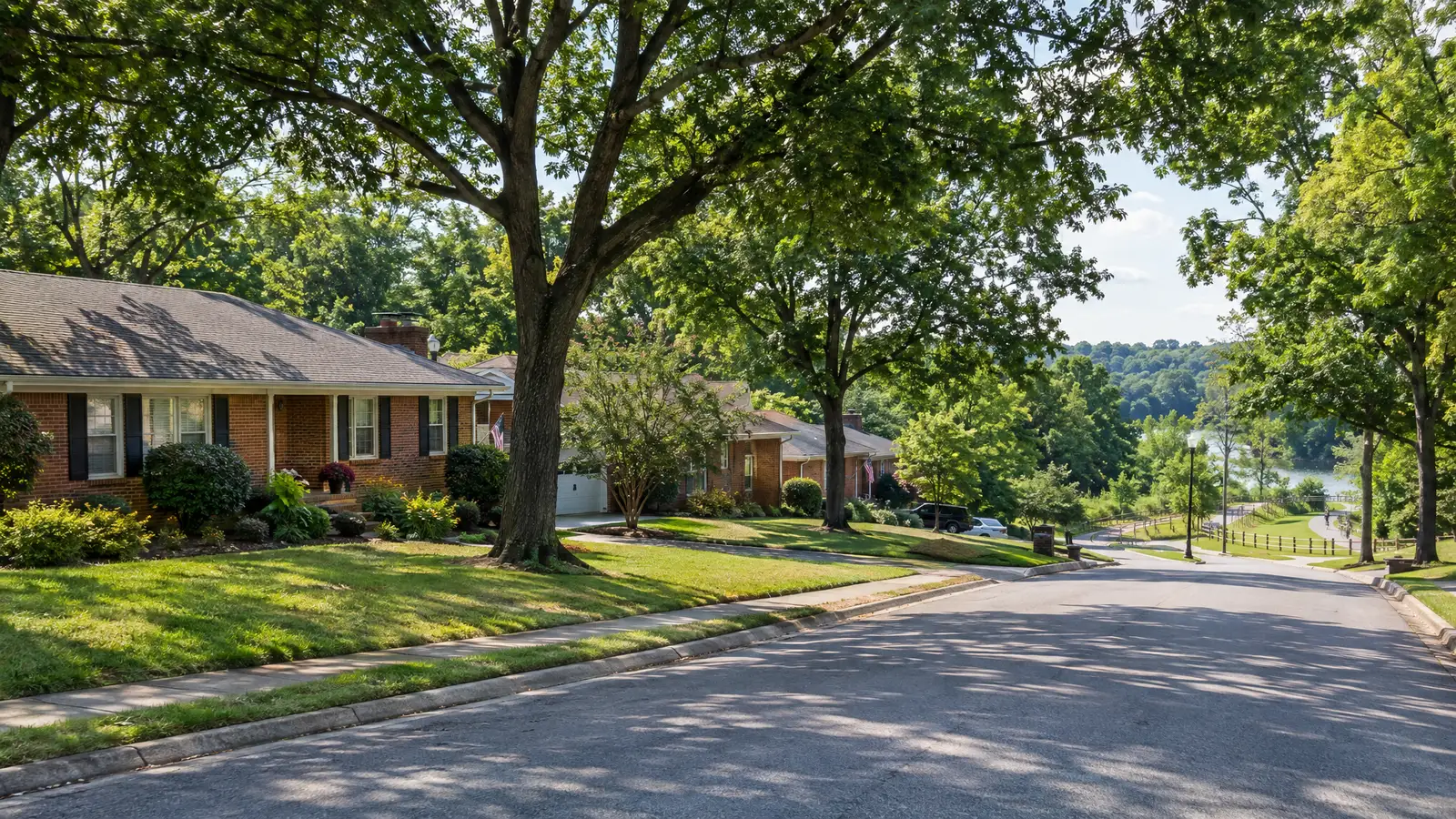 A neighborhood scene from Donelson, TN
