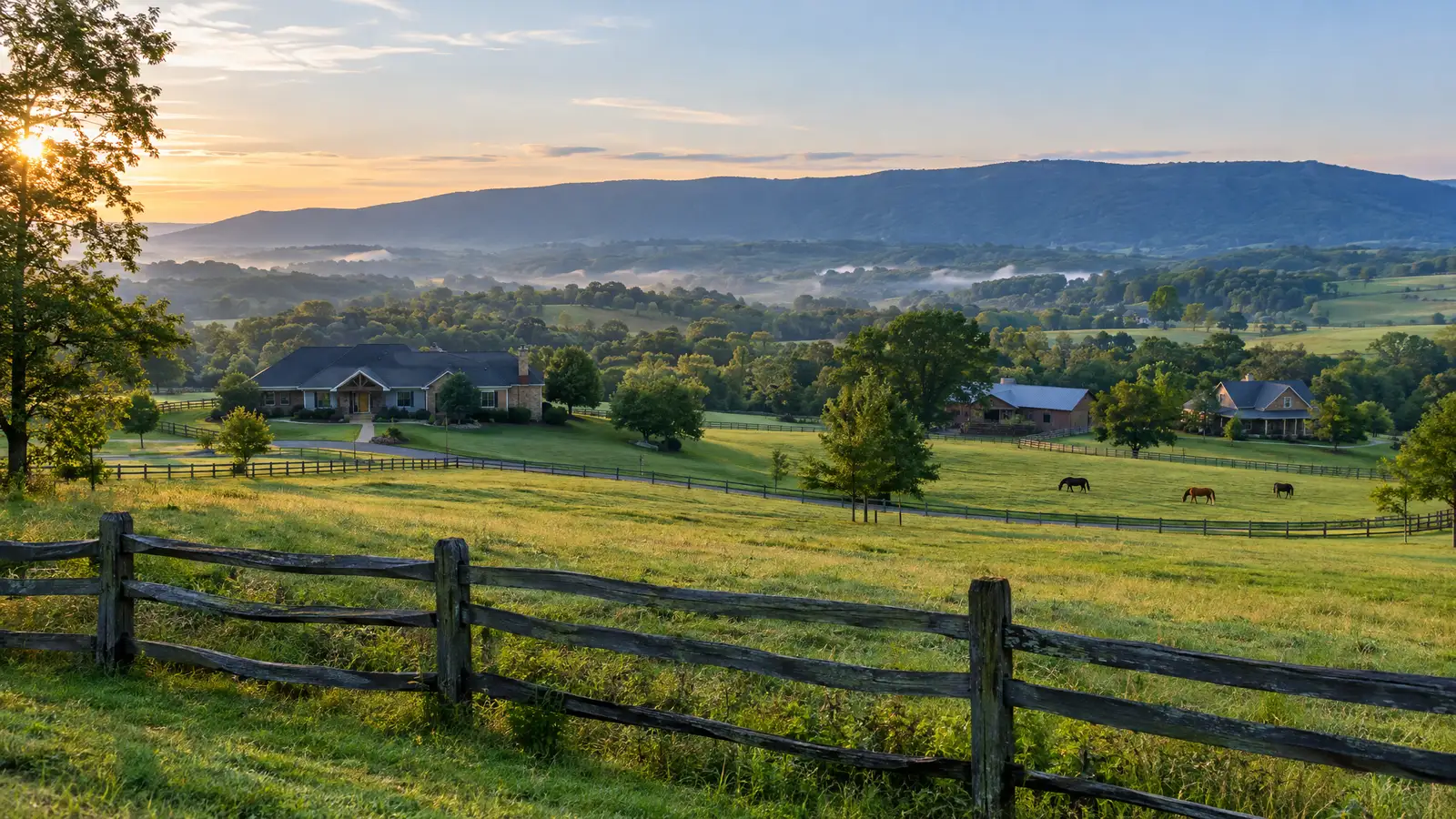 A neighborhood scene from Fairview, TN