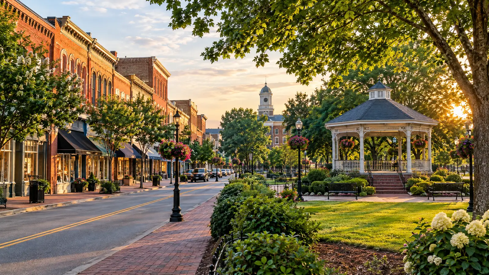 A neighborhood scene from Franklin, TN