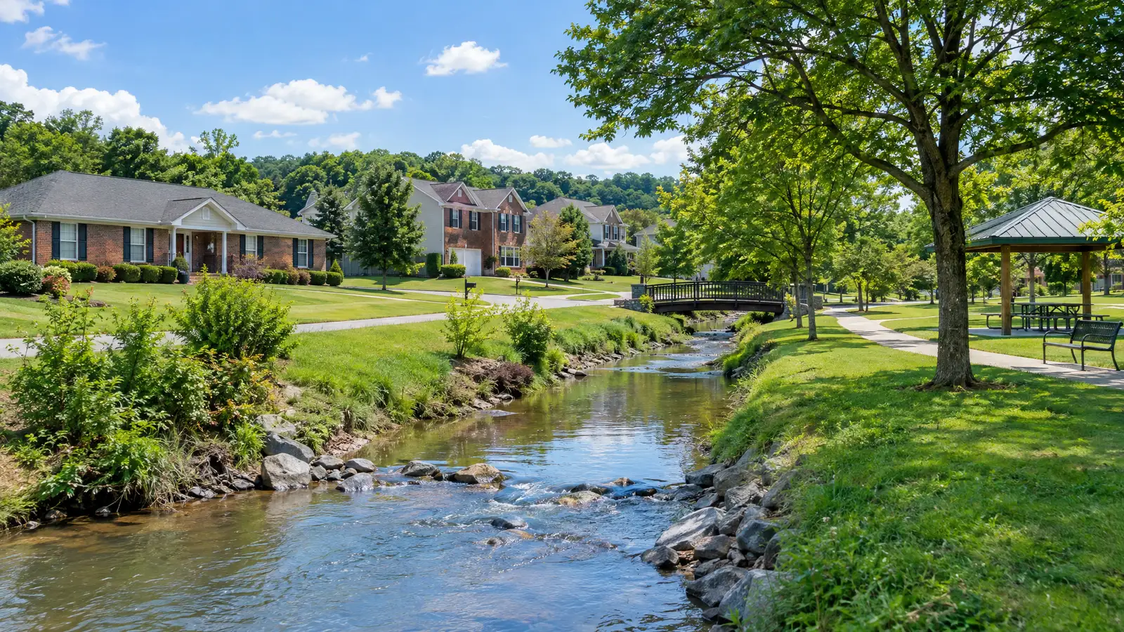 A neighborhood scene from Goodlettsville, TN