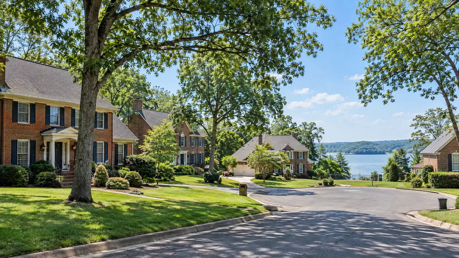 A neighborhood scene from Hermitage, TN