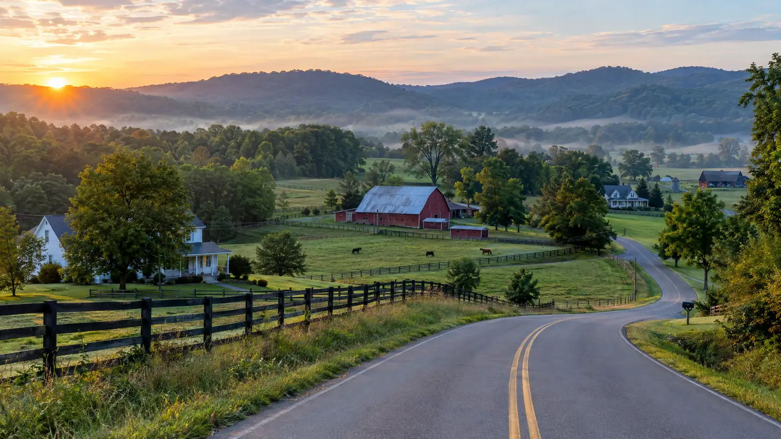 A neighborhood scene from Joelton, TN