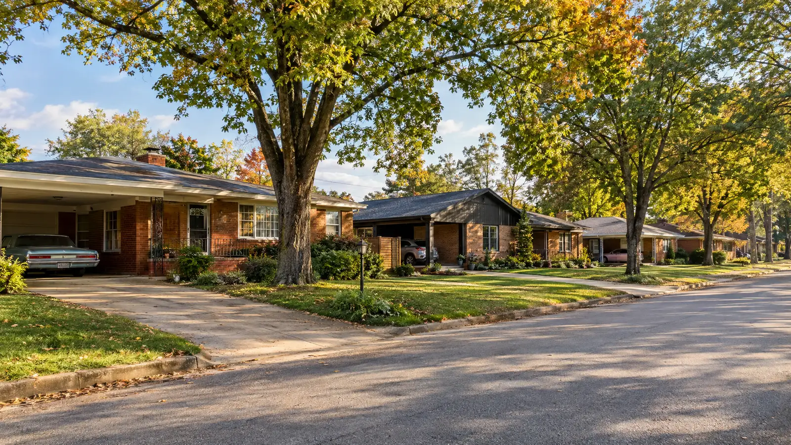 A neighborhood scene from Madison, TN