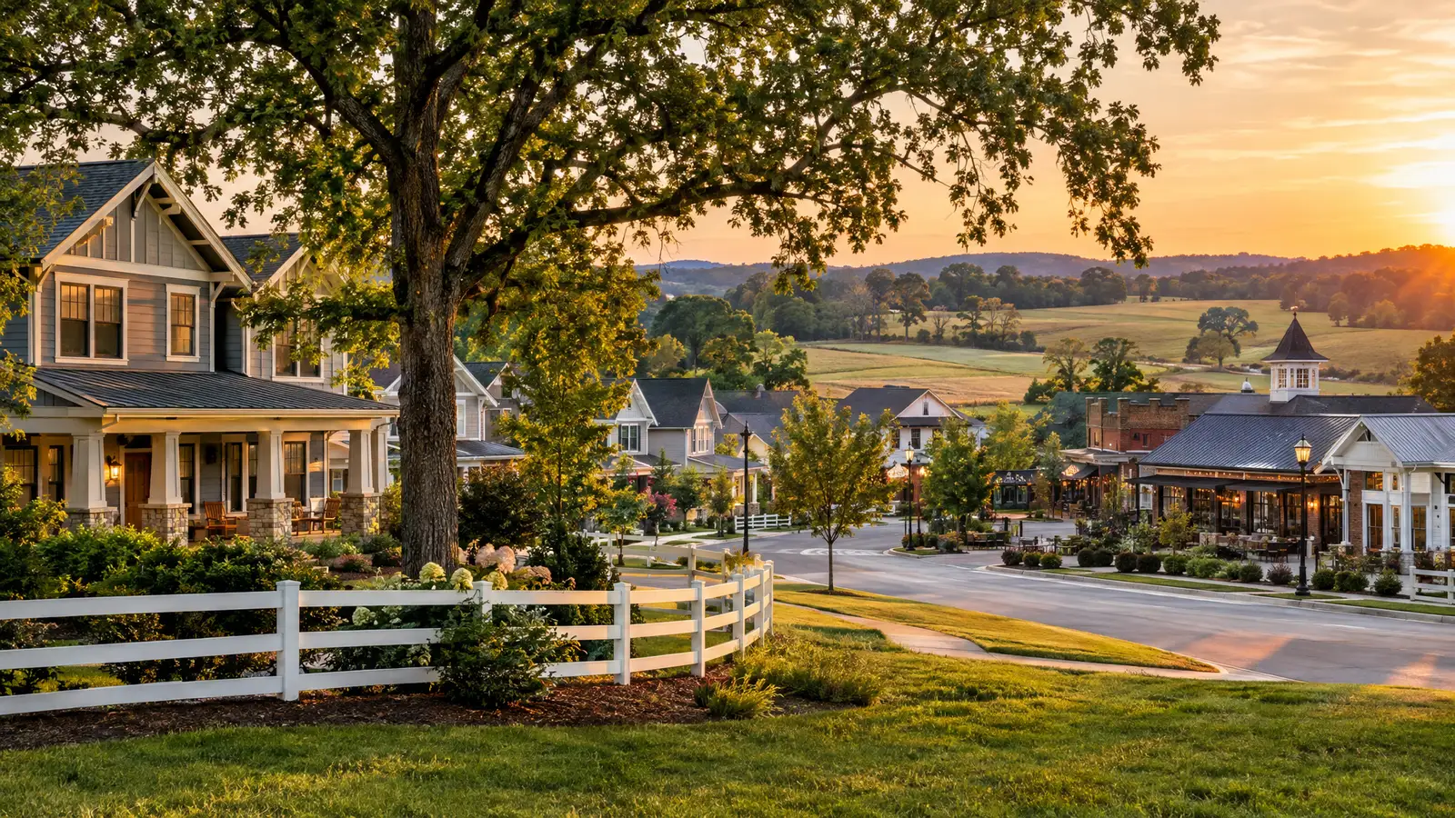 A neighborhood scene from Nolensville, TN