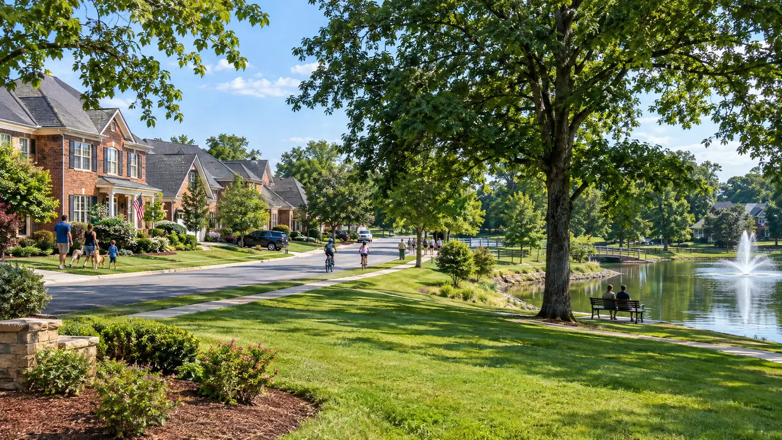 A neighborhood scene from Smyrna, TN