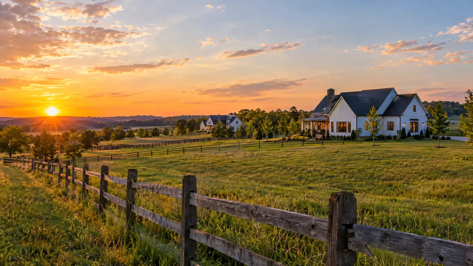 A neighborhood scene from Thompsons Station, TN